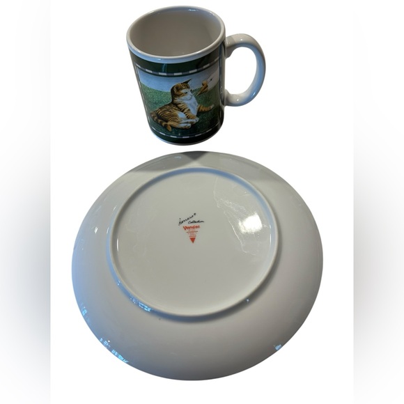 Cat collectible collection by Herrero - set of 3 cups and matching saucers - Picture 8 of 13